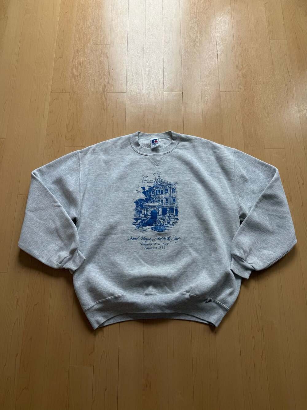 90s Russell Athletic Saint Mary's School Sweatshirt XL Gray